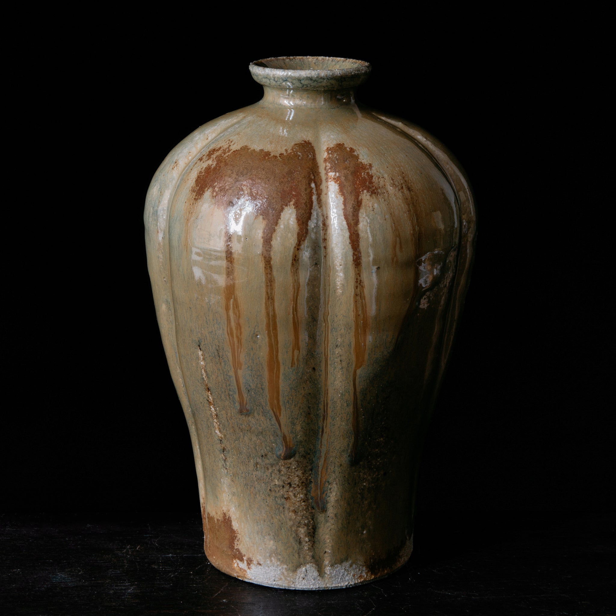 Wheel Thrown Pumpkin Vase No.117/23
