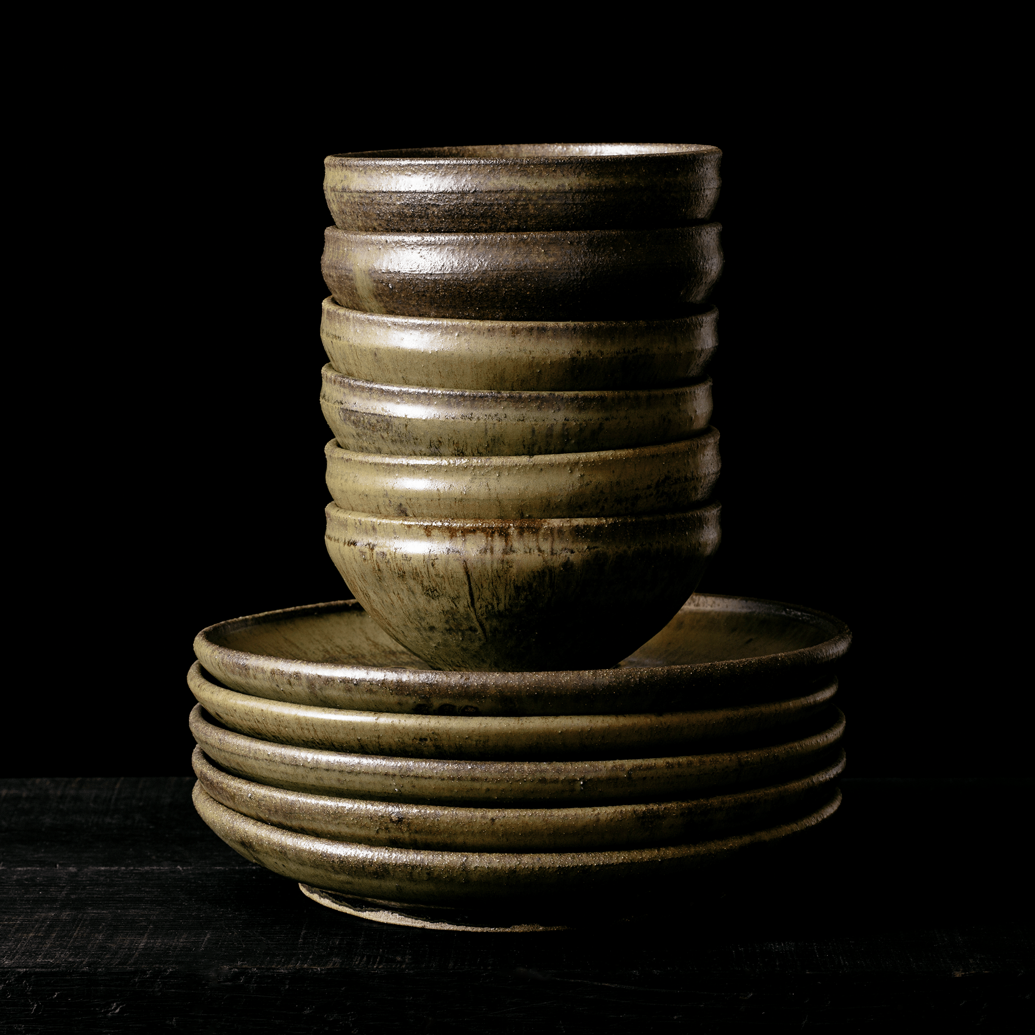 Set of 6 Dinner Plates and Bowls No.102/24 - huba.studio