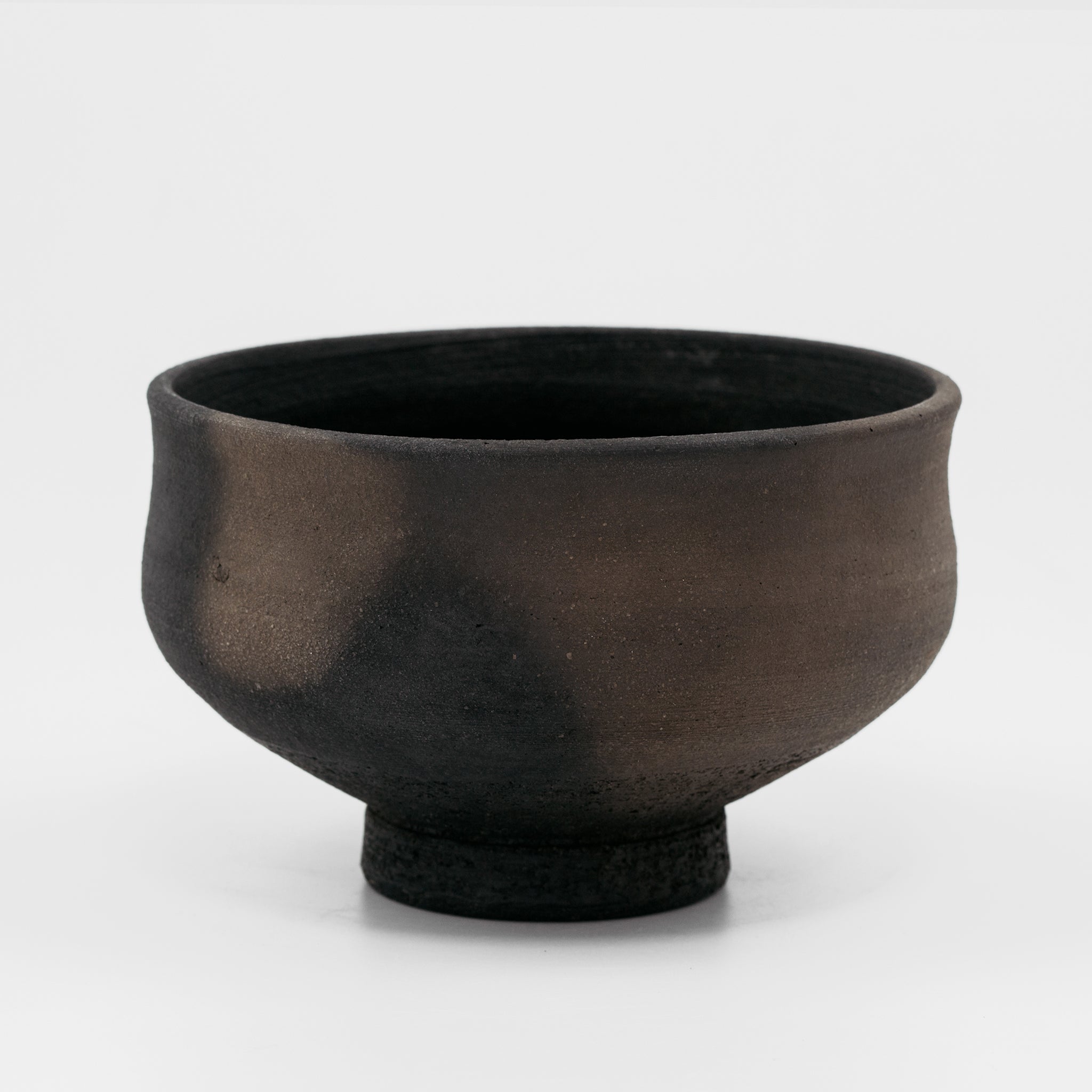 Wheel Thrown Black Chawan No.178/24 - huba.studio