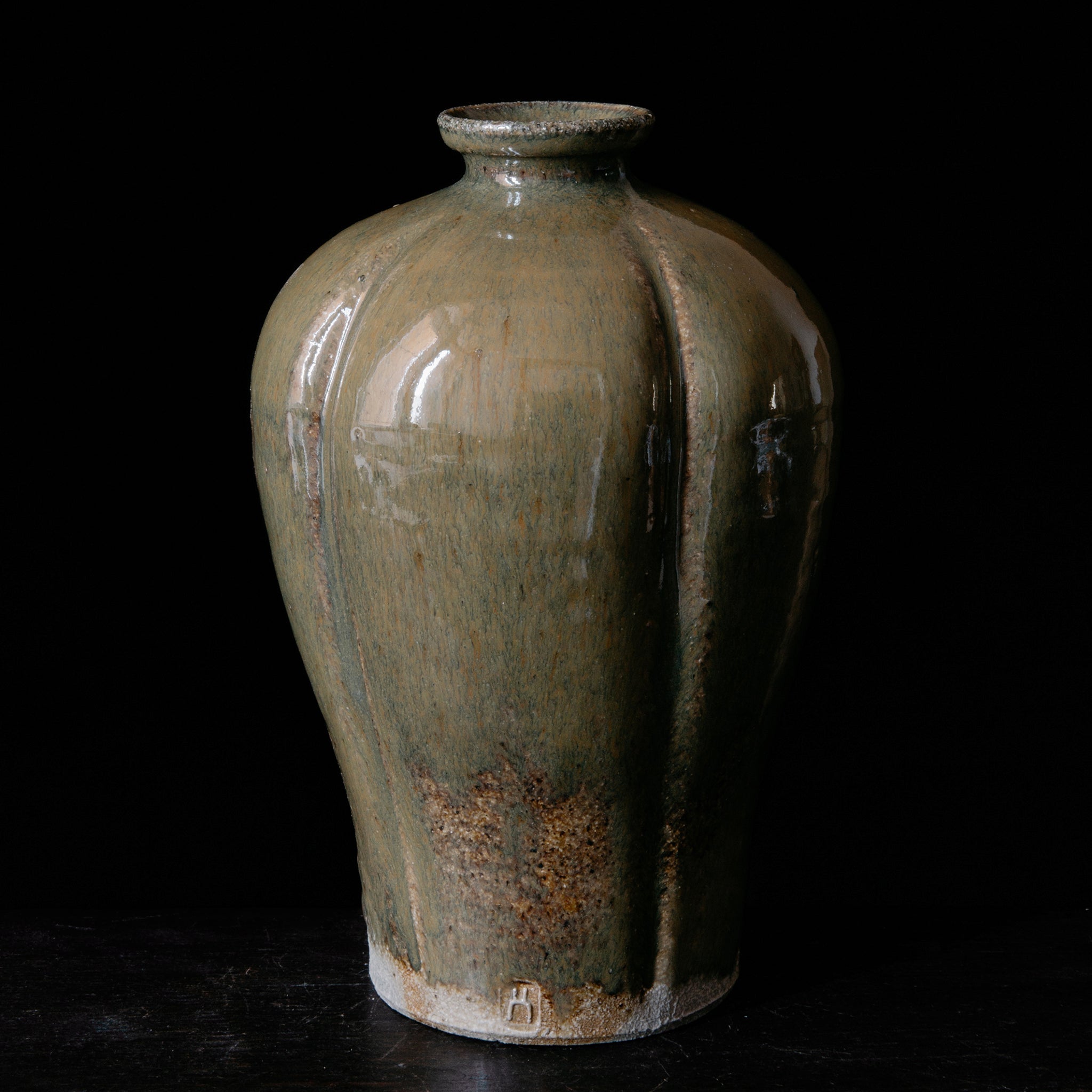 Wheel Thrown Pumpkin Vase No.117/23 - huba.studio