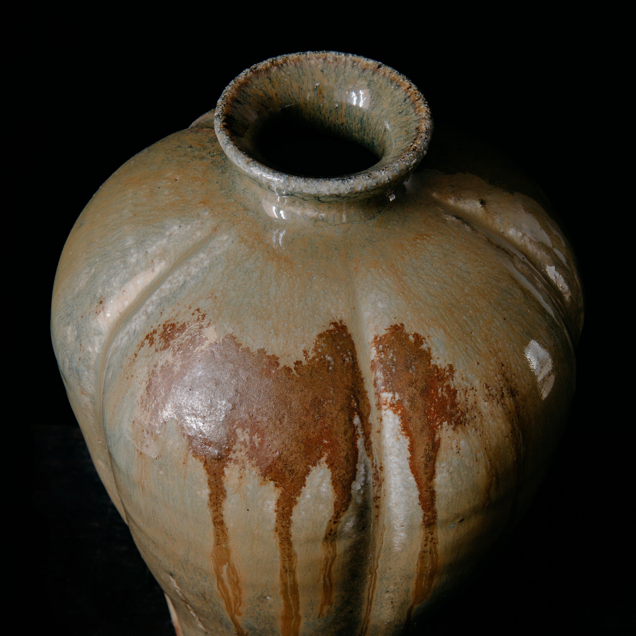 Wheel Thrown Pumpkin Vase No.117/23 - huba.studio