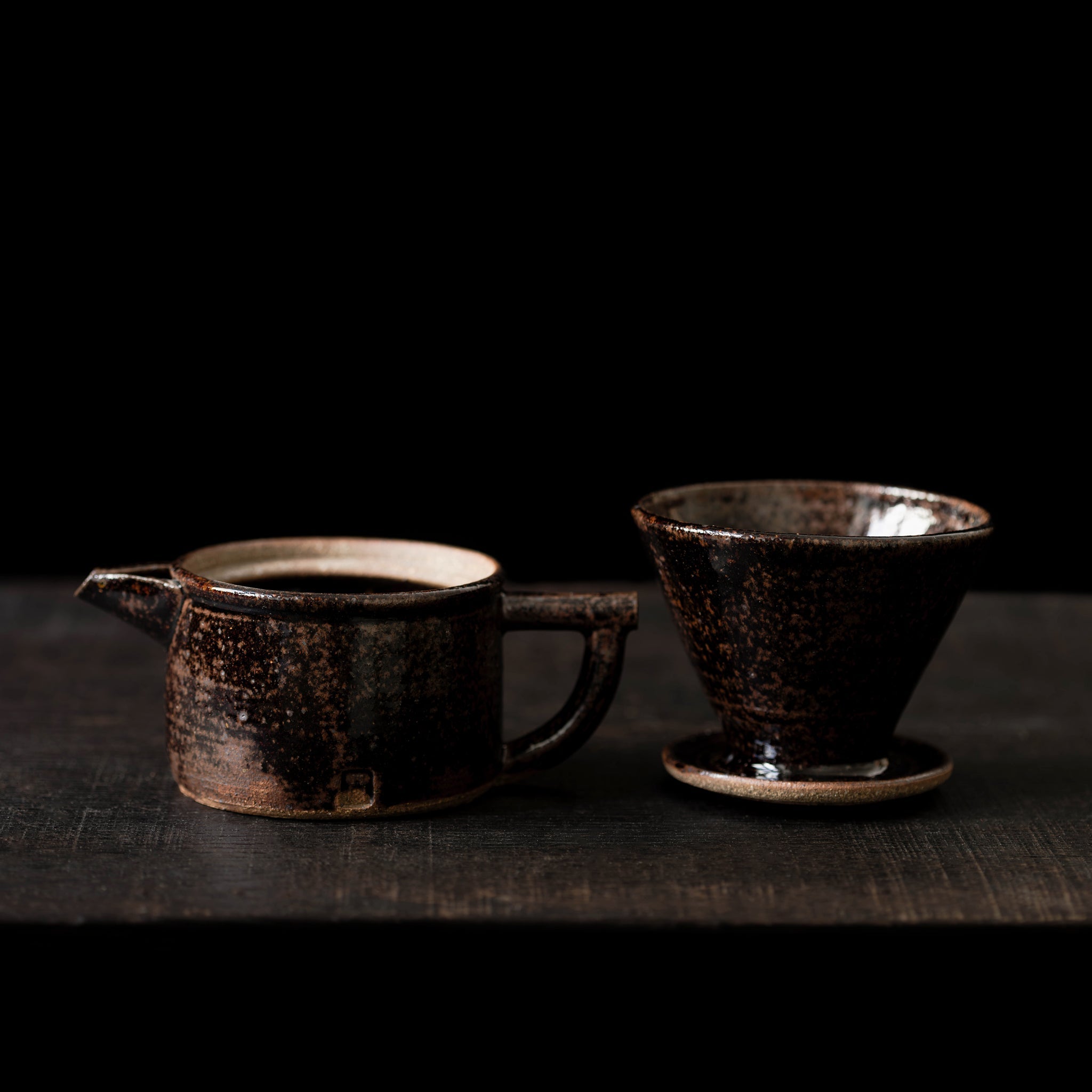 Wood - Fired Wabi - Sabi Coffee Dripper No.33/25 - huba.studio