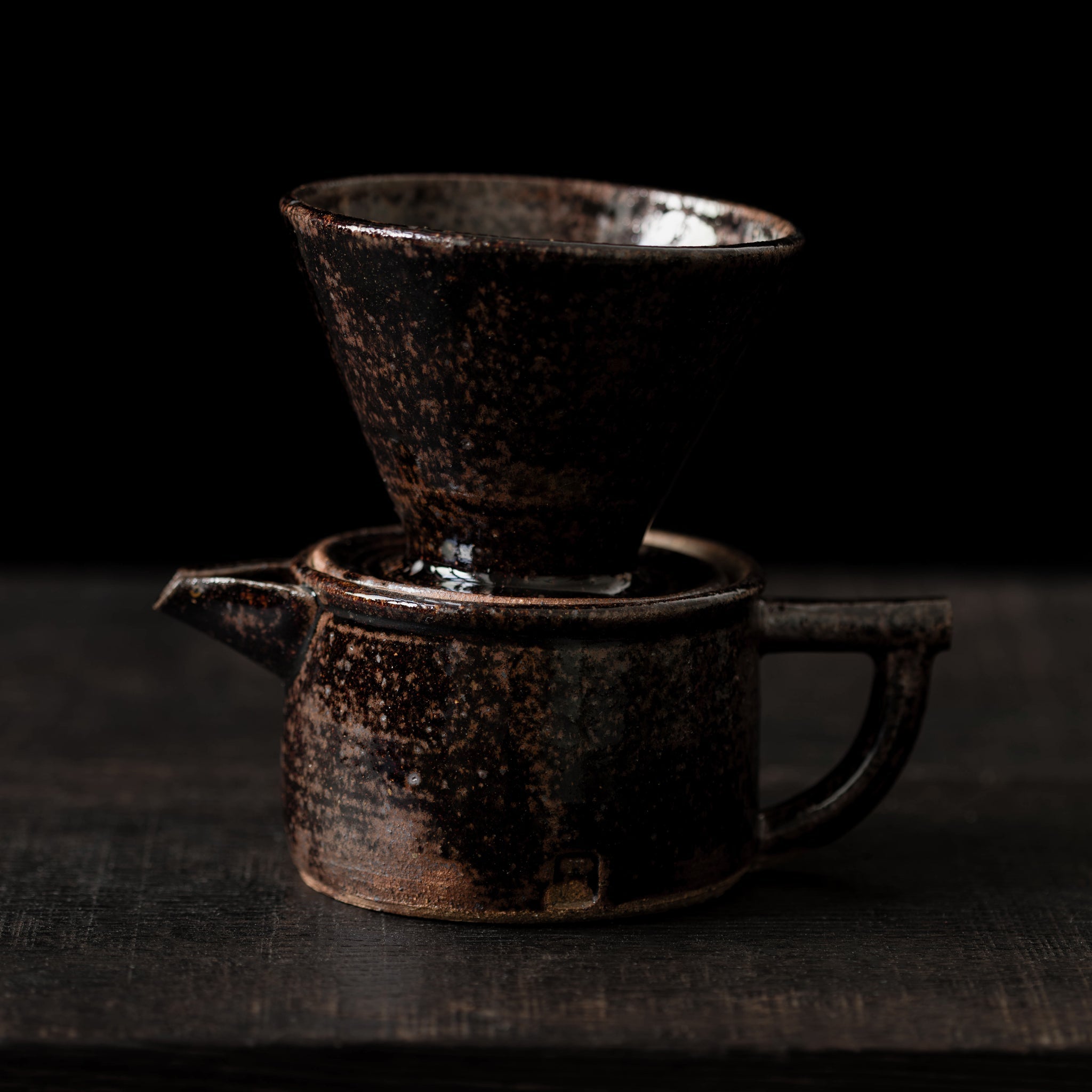 Wood - Fired Wabi - Sabi Coffee Dripper No.33/25 - huba.studio