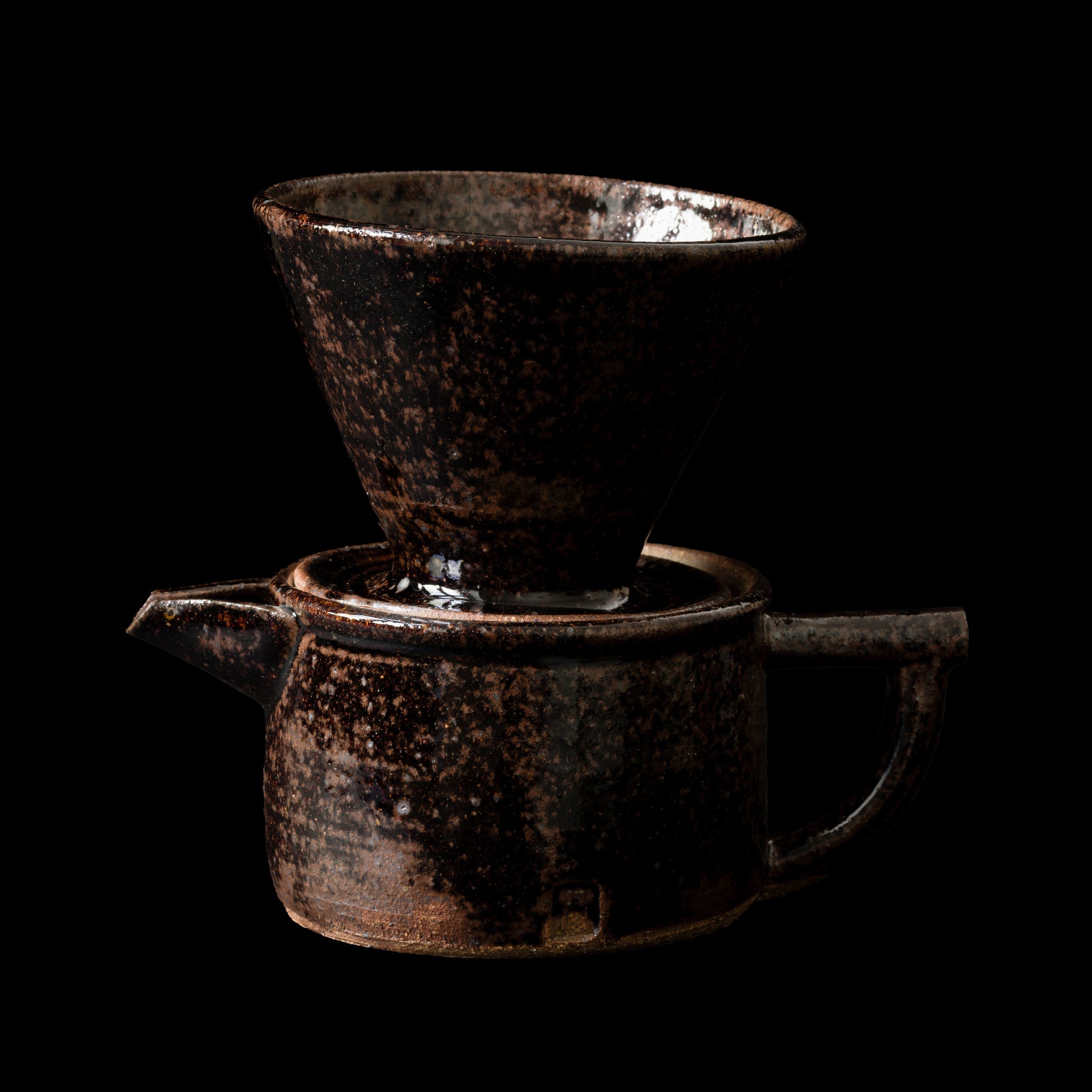 Wood - Fired Wabi - Sabi Coffee Dripper No.33/25 - huba.studio