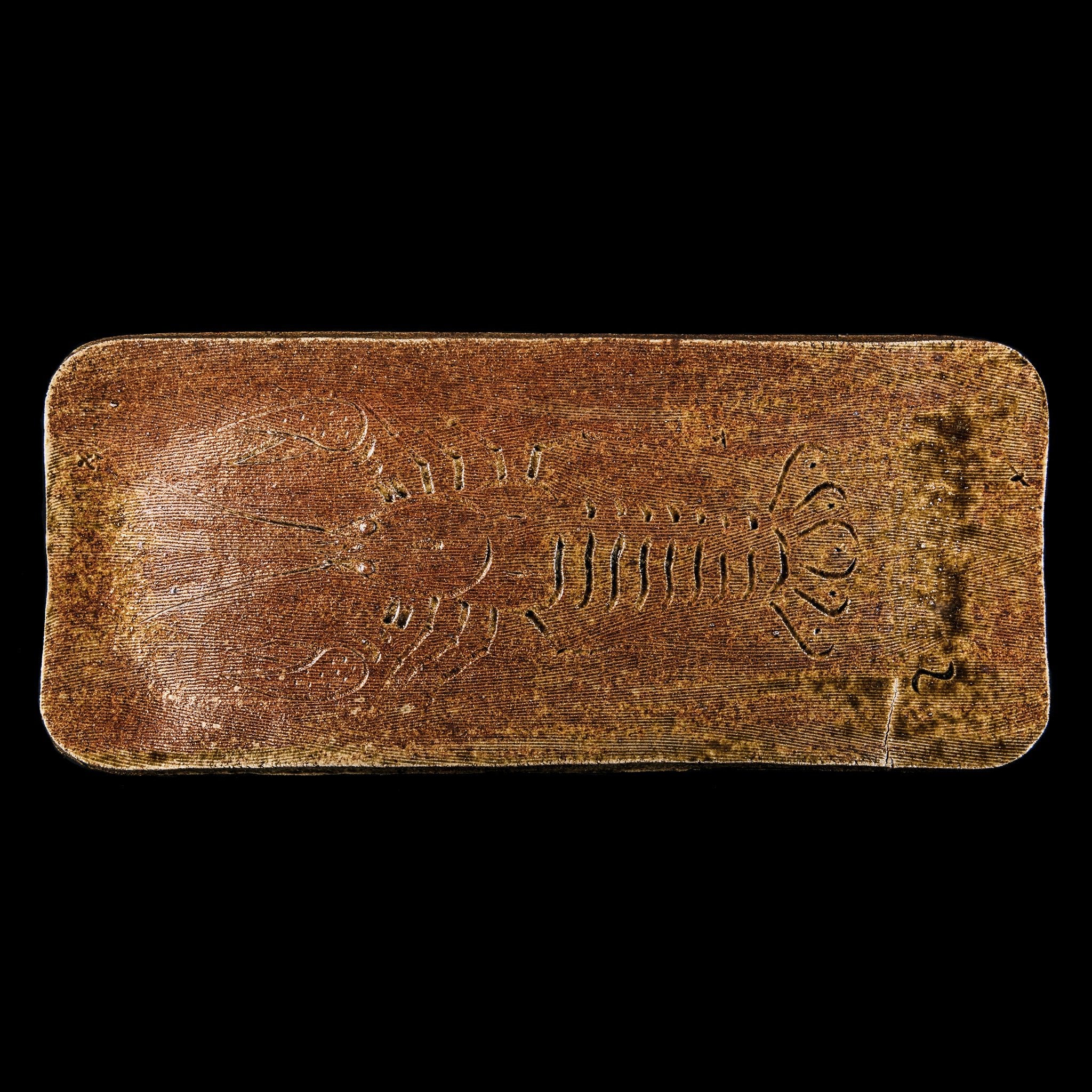 Dish With A Crayfish Motif No.54/22 - huba.studio